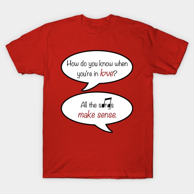 how do you know when you're in love? T-Shirt by cristinaandmer